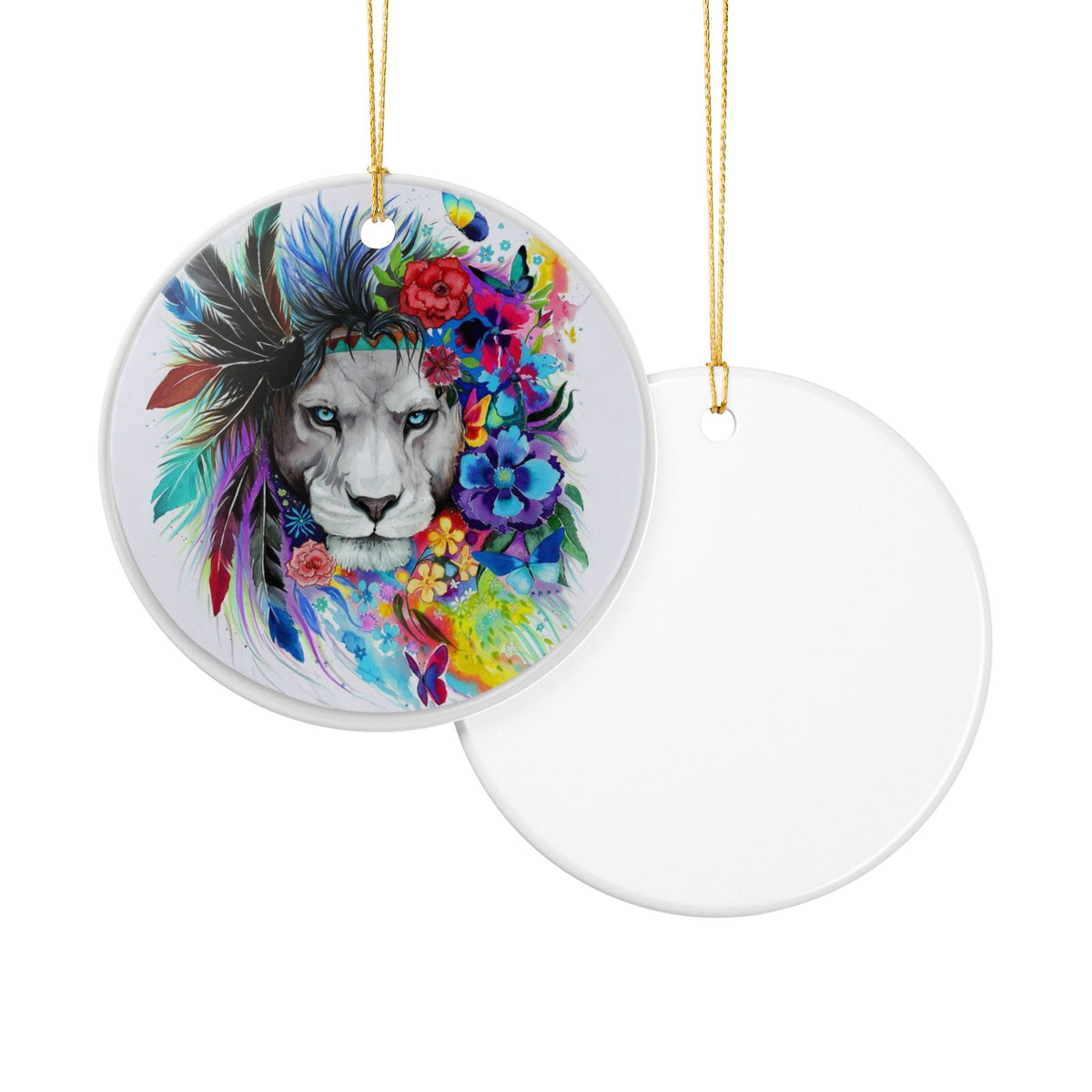 Wild SpiritCeramic Ornament - Coastal Holiday Decoration