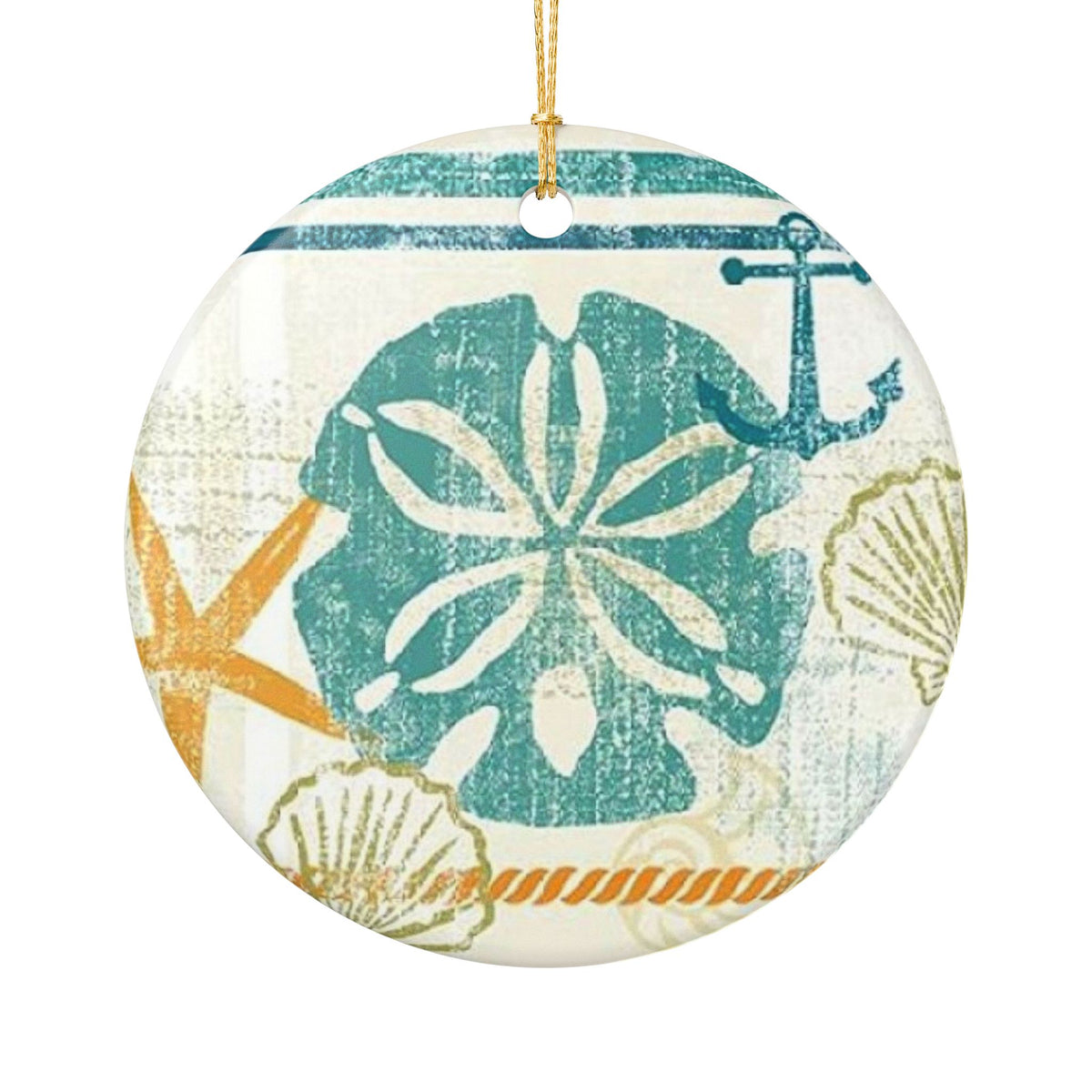 Coastal Whispers Ceramic Ornament - Coastal Decoration