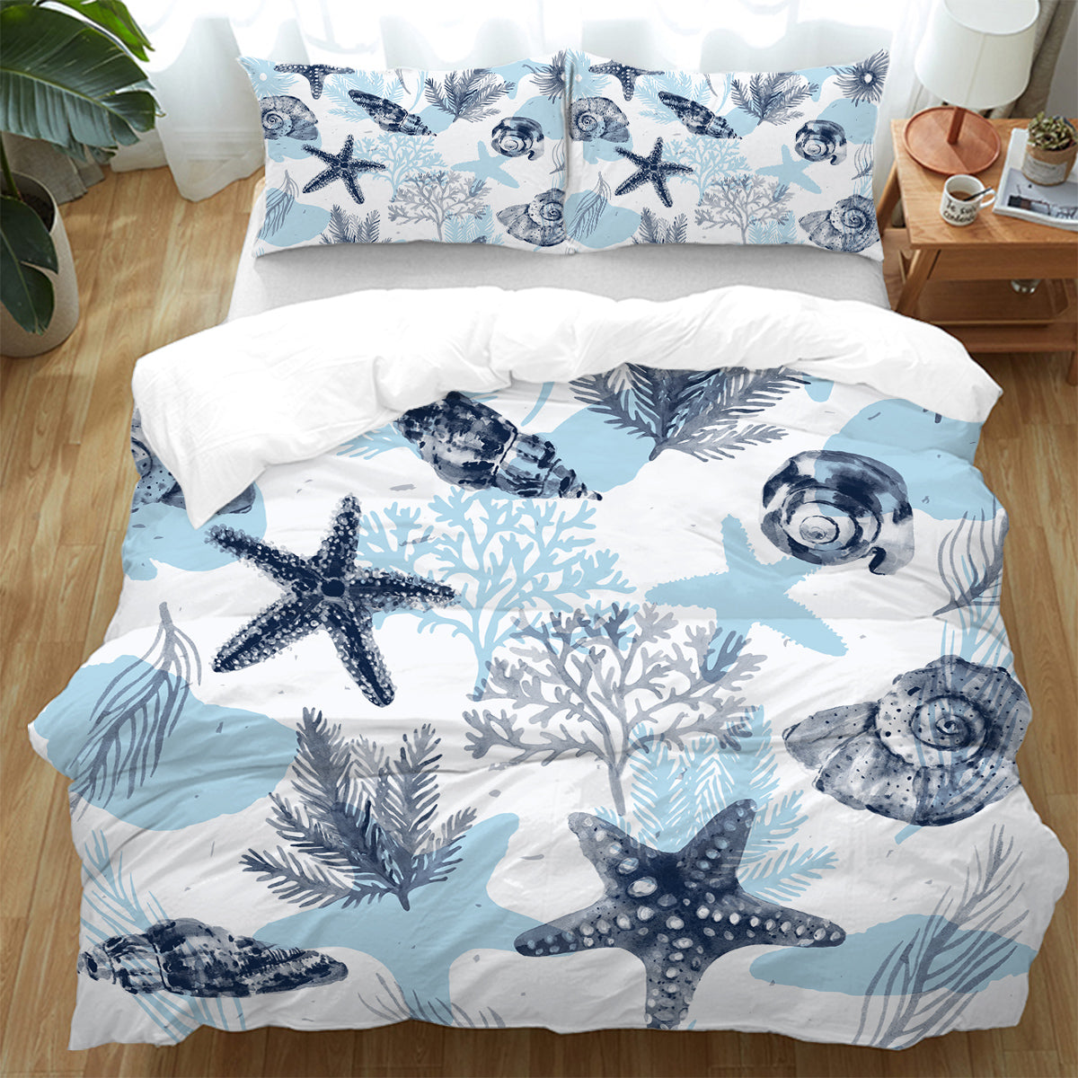 Ocean Blues Duvet Cover Set