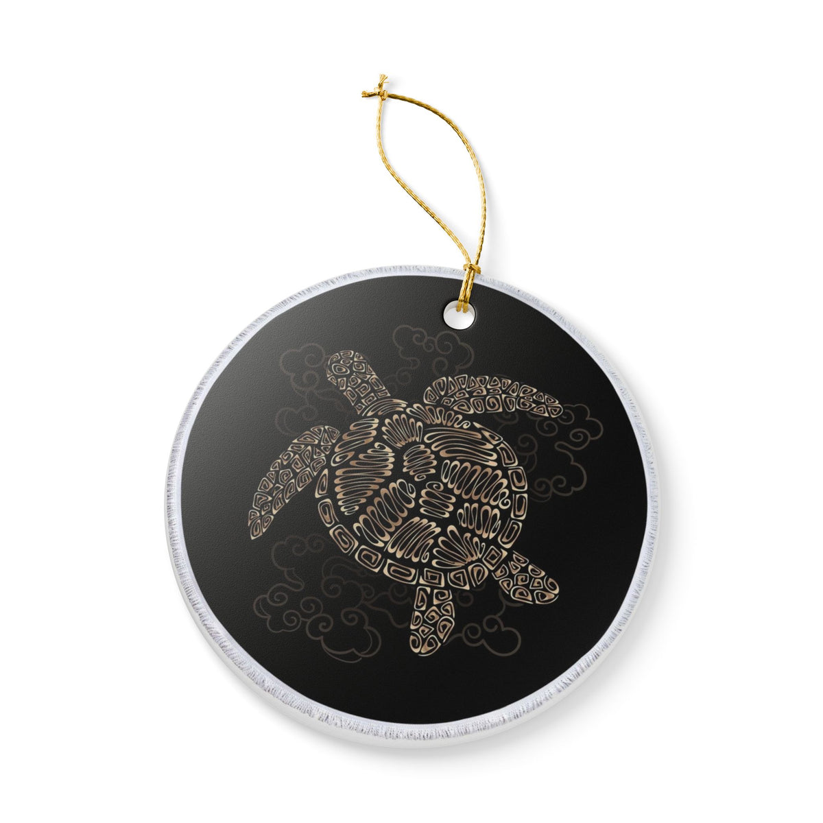 Oceanic Guardian Ceramic Ornament - Coastal Decoration