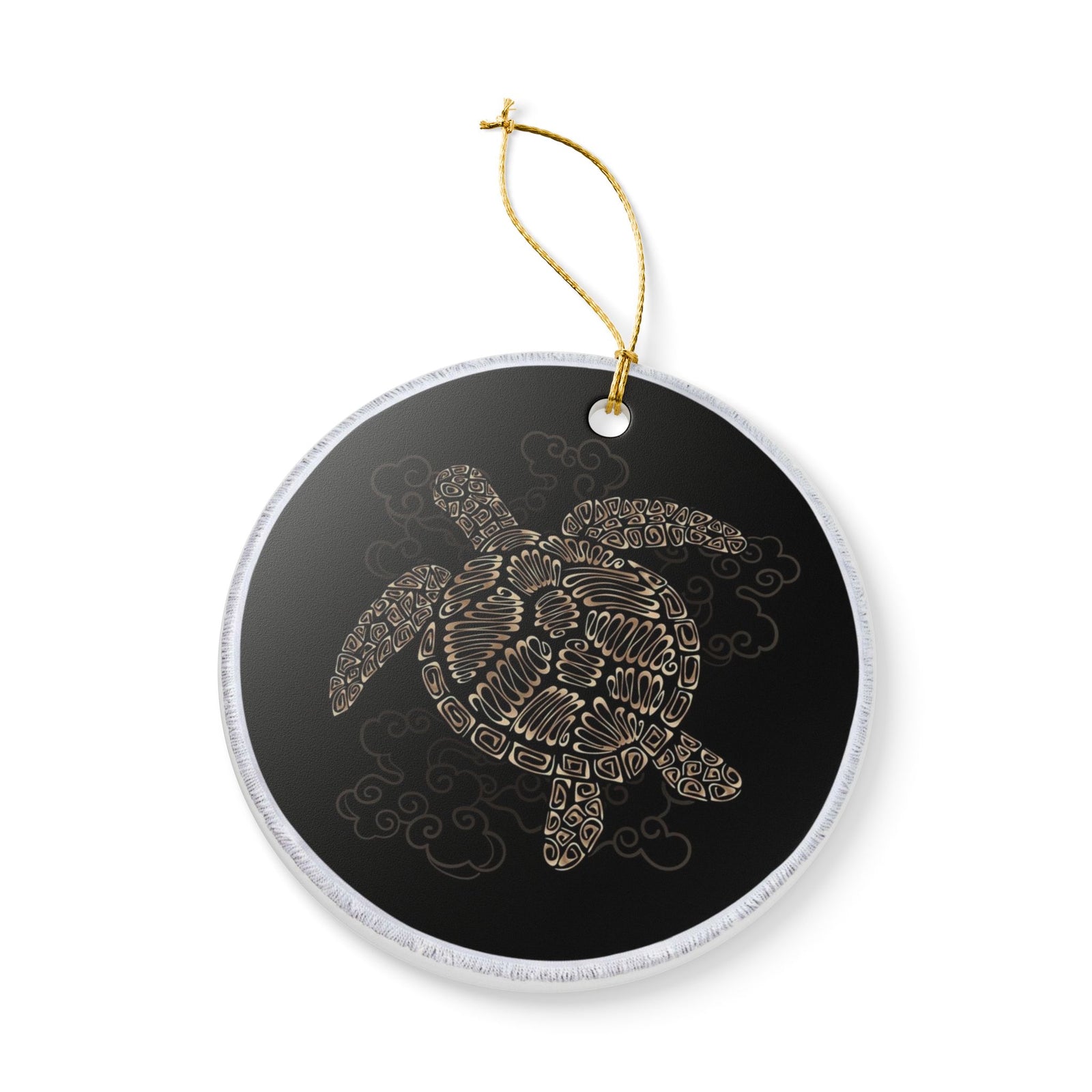 Oceanic Guardian Ceramic Ornament - Coastal Decoration