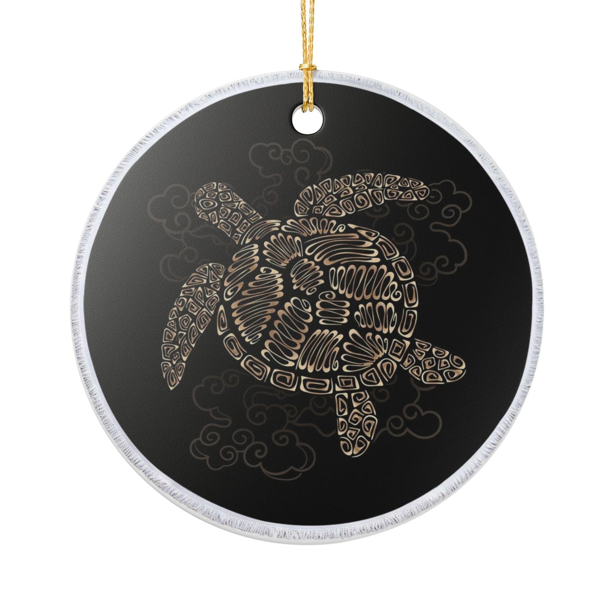 Oceanic Guardian Ceramic Ornament - Coastal Decoration