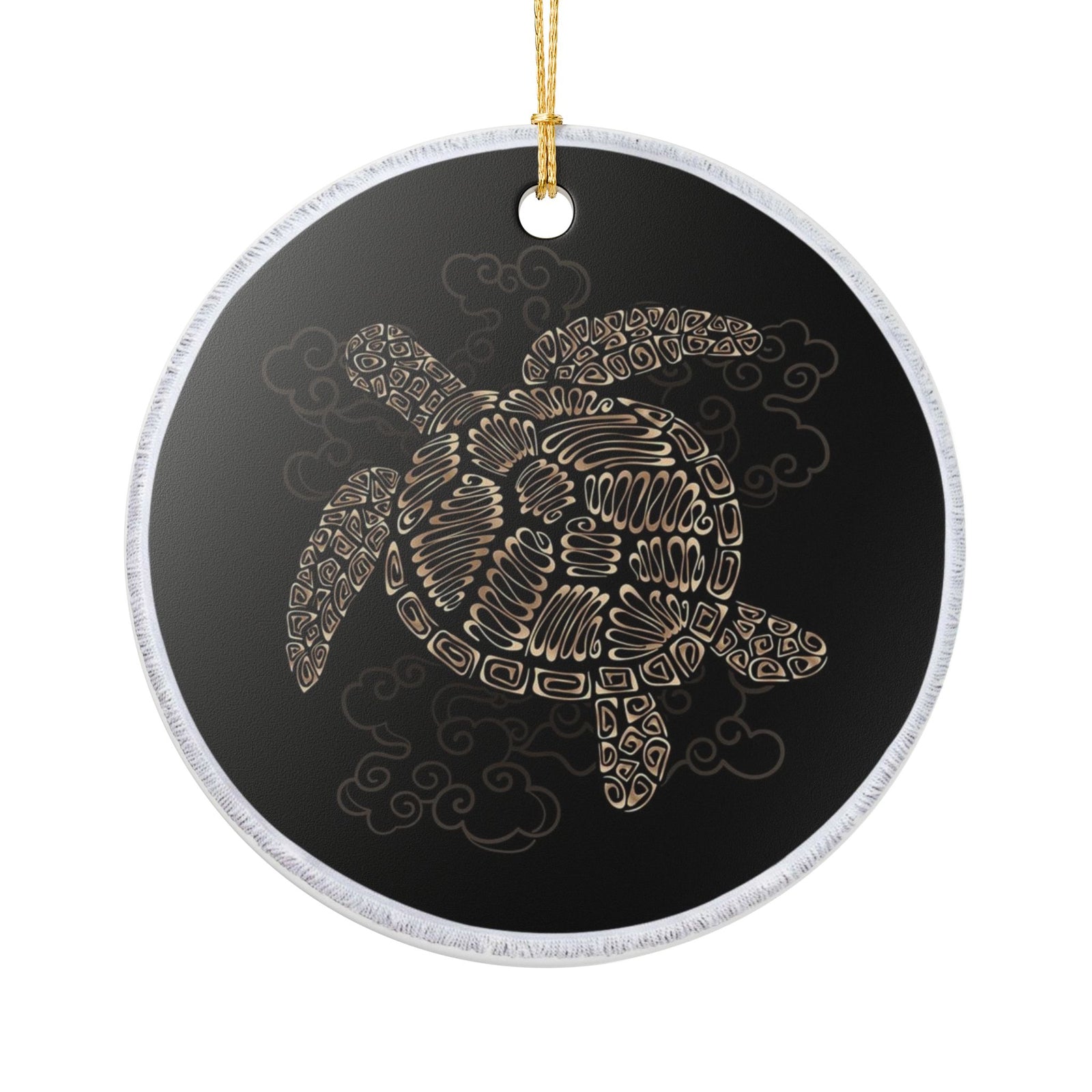 Oceanic Guardian Ceramic Ornament - Coastal Decoration