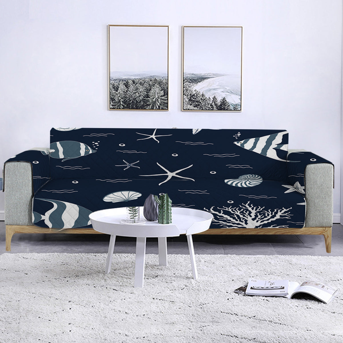 Blue Ocean Sofa Cover