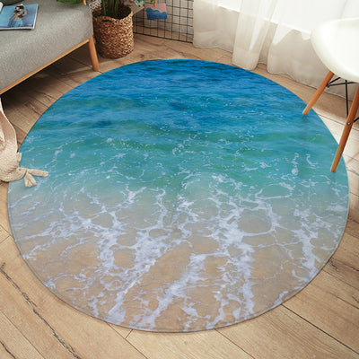 Beach Round Area Rug