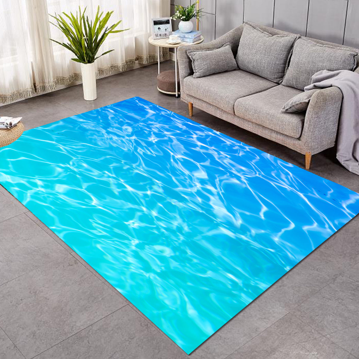 Turquoise Sea Area Rug