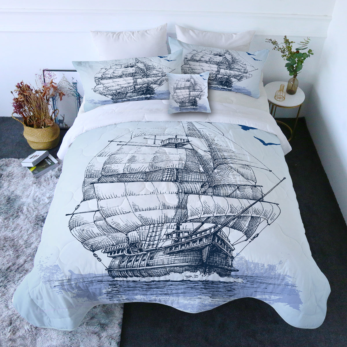 Semper Fortis Comforter with Shams and Pillow Cover