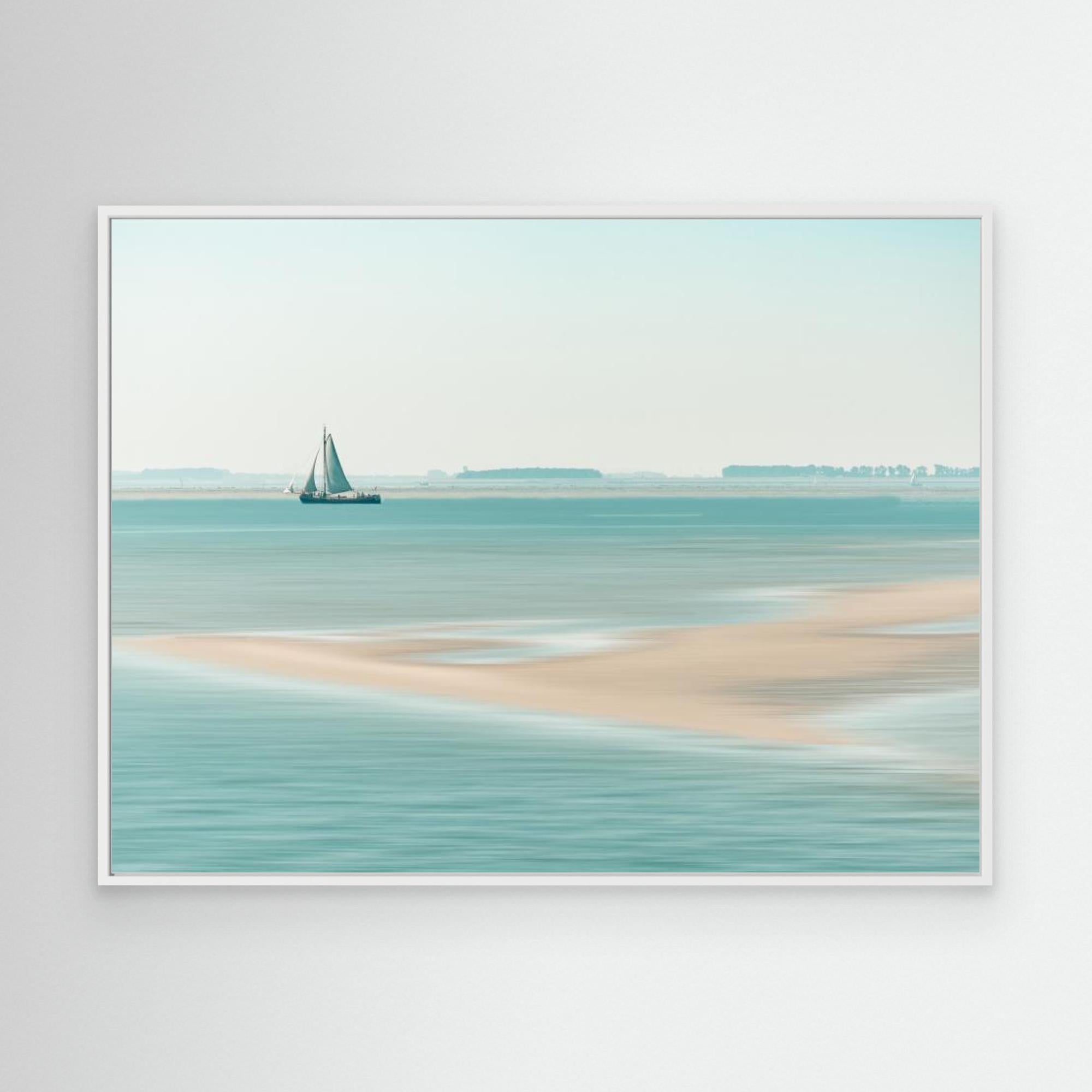 Canvas Print - Passing a Sandbank by Bernardine De Laat