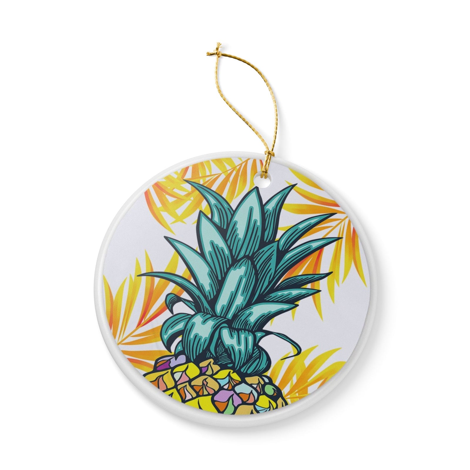 Tropical Queen Ceramic Ornament - Coastal Holiday Decoration