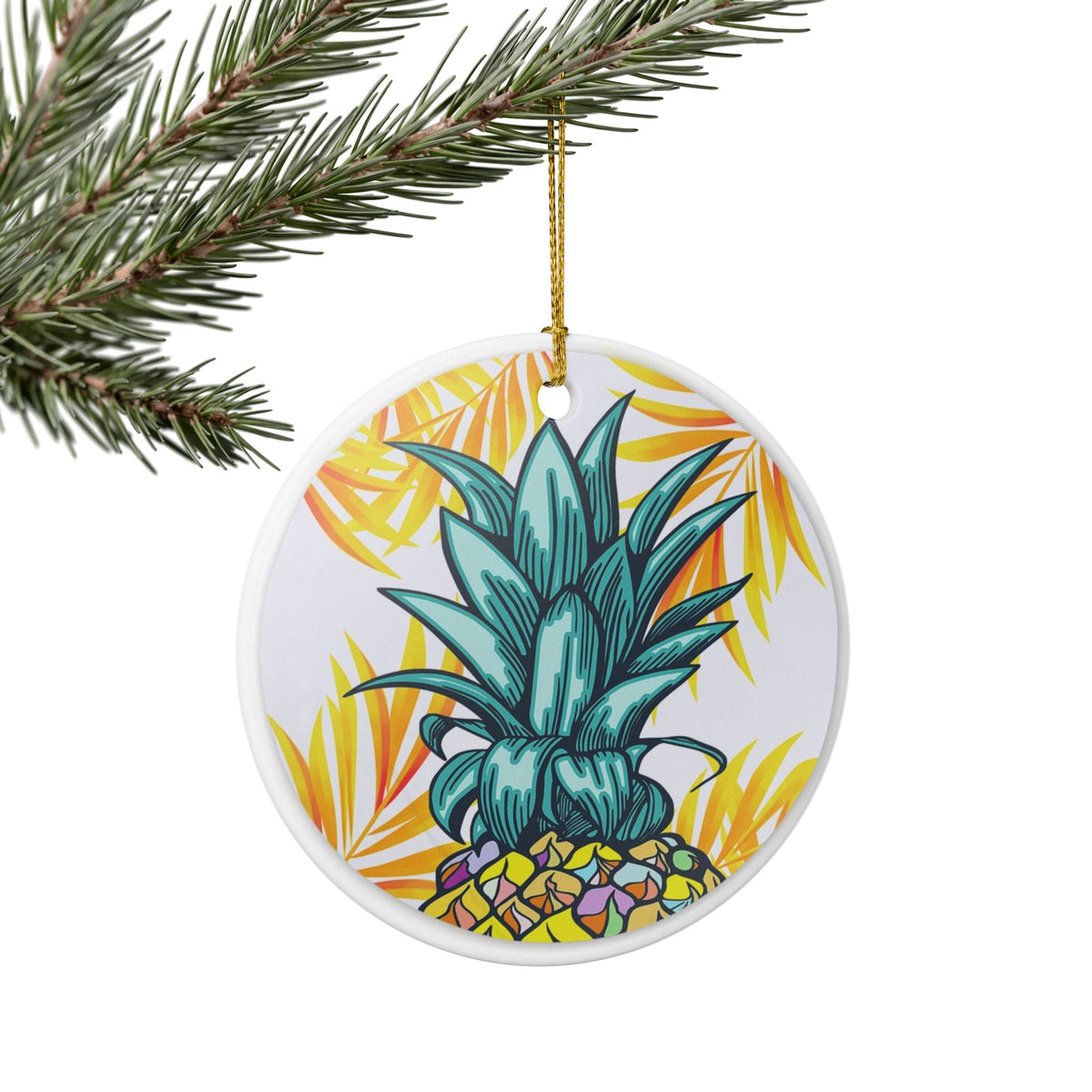 Tropical Queen Ceramic Ornament - Coastal Holiday Decoration