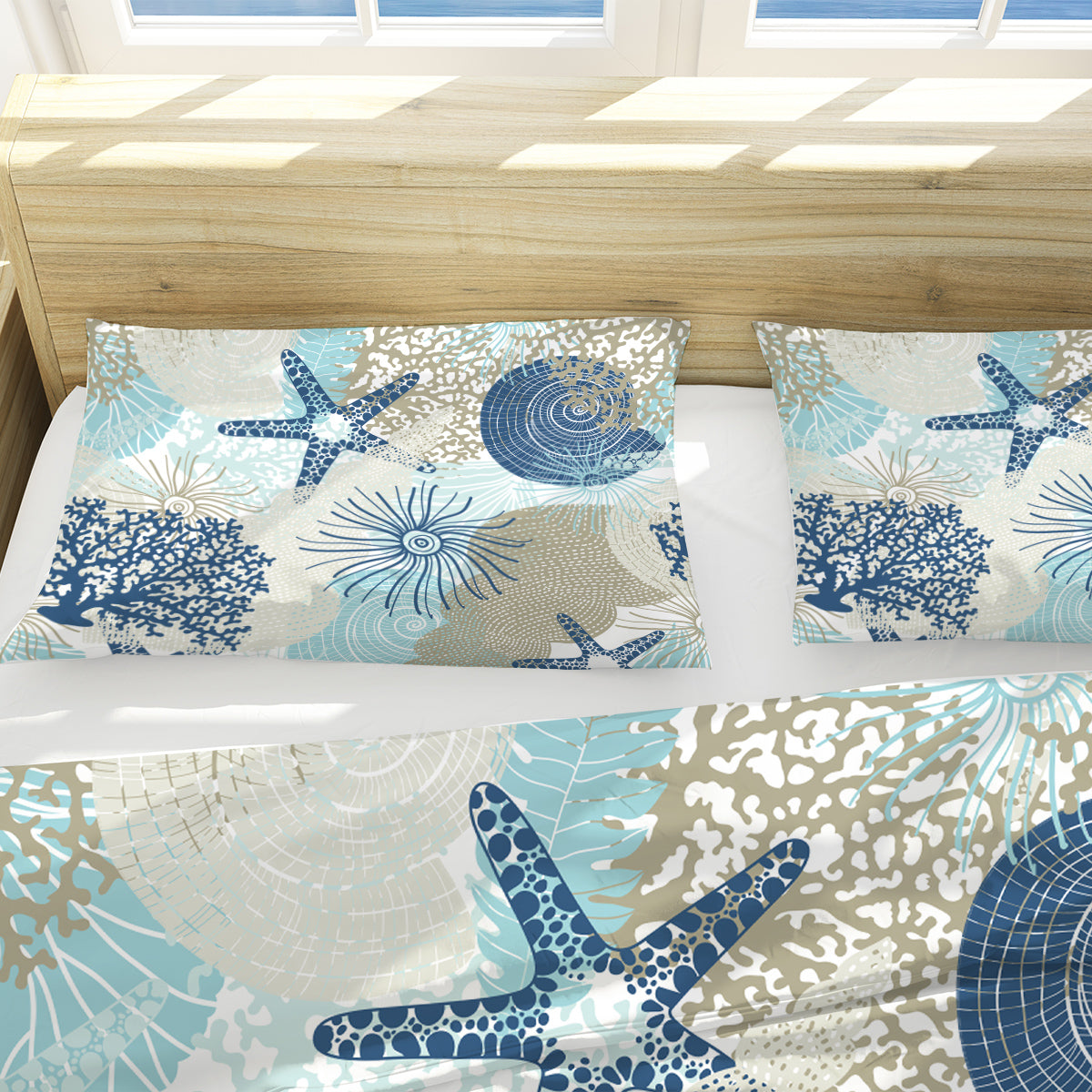 Beach Treasures Reversible Bedcover Set