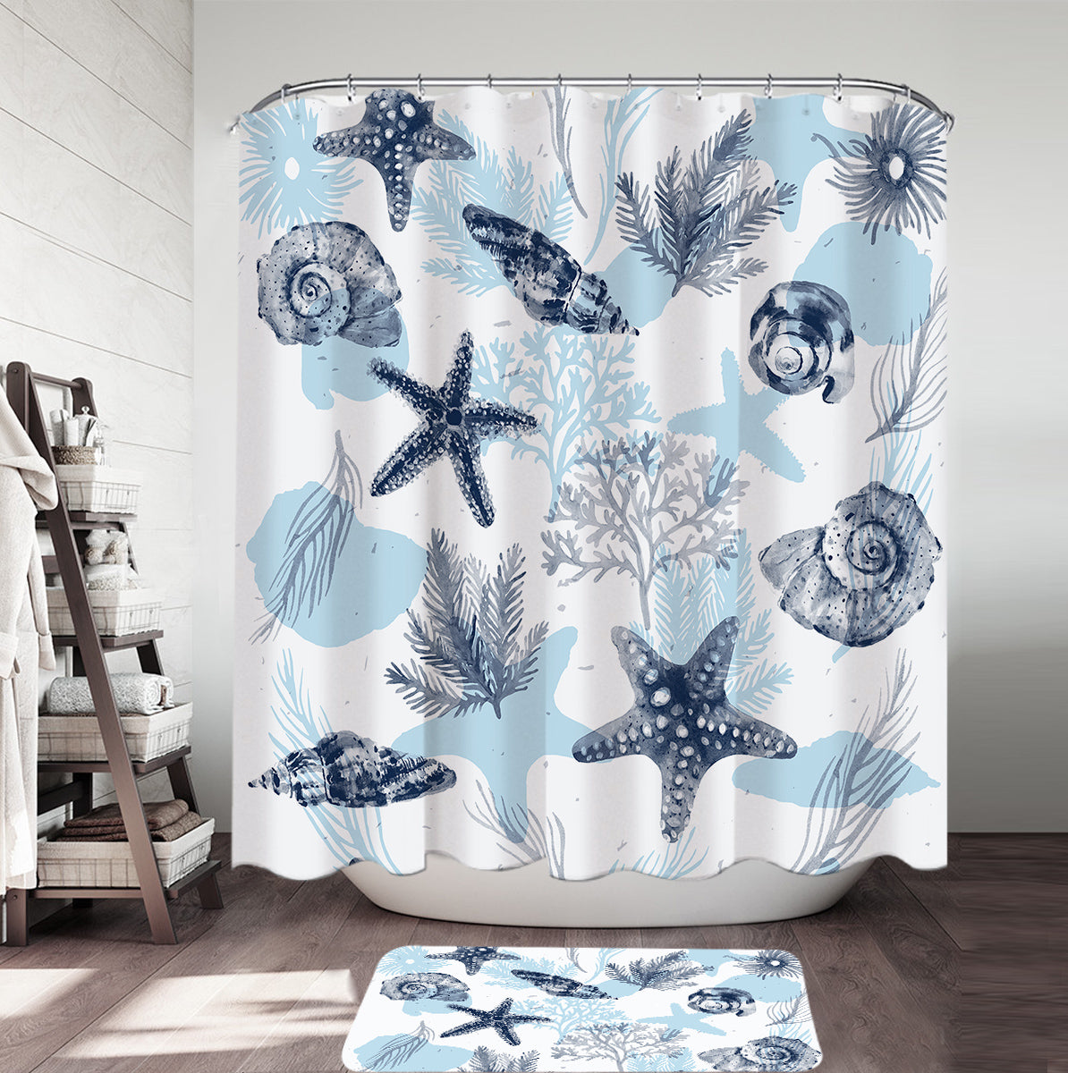 Ocean Blues Shower Curtain