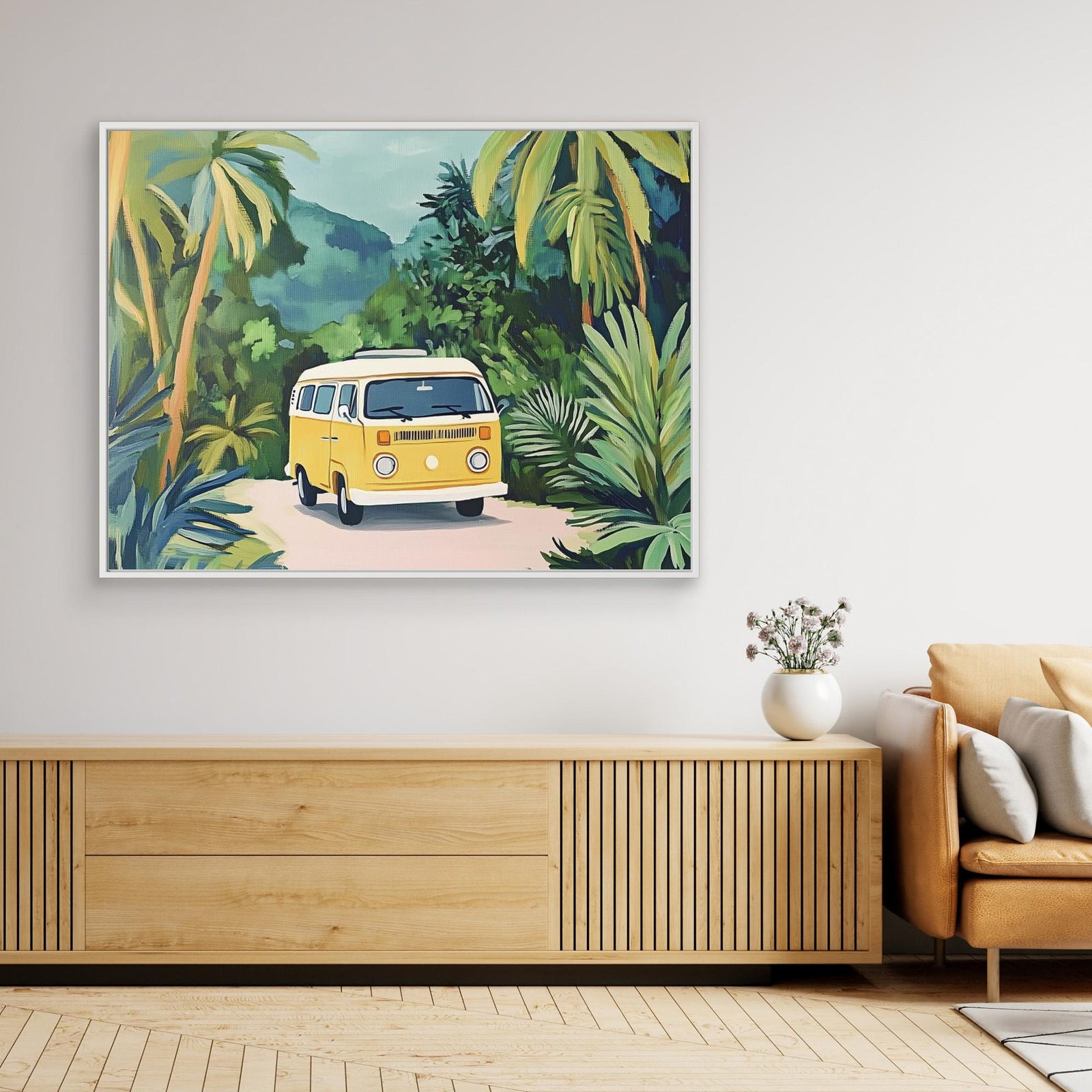 Canvas Print - Vintage Camper Van by Melloi Art Prints