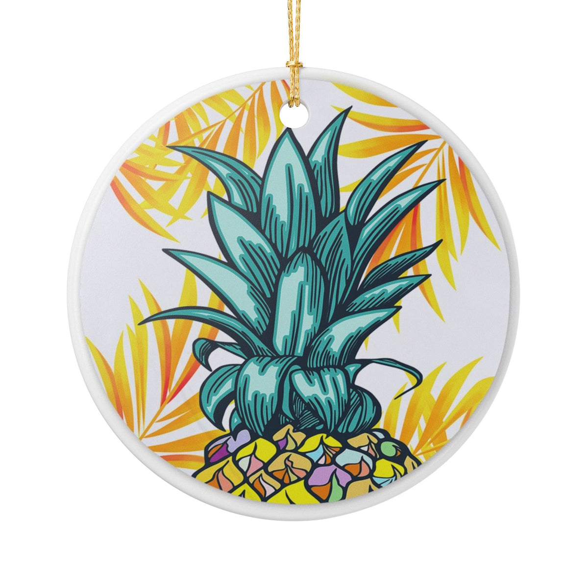Tropical Queen Ceramic Ornament - Coastal Holiday Decoration