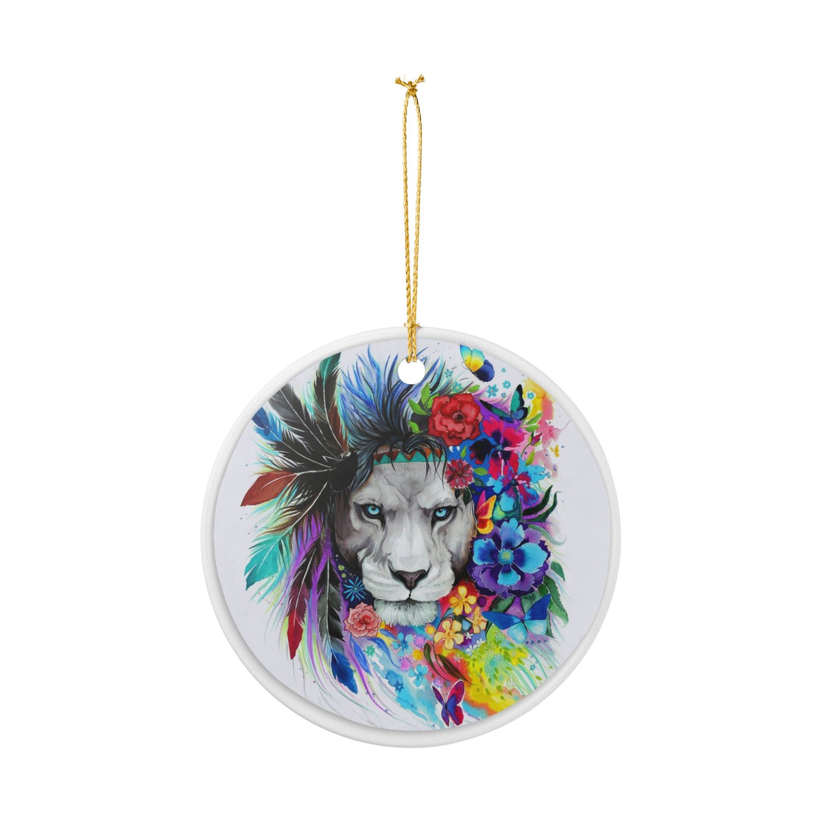 Wild SpiritCeramic Ornament - Coastal Holiday Decoration