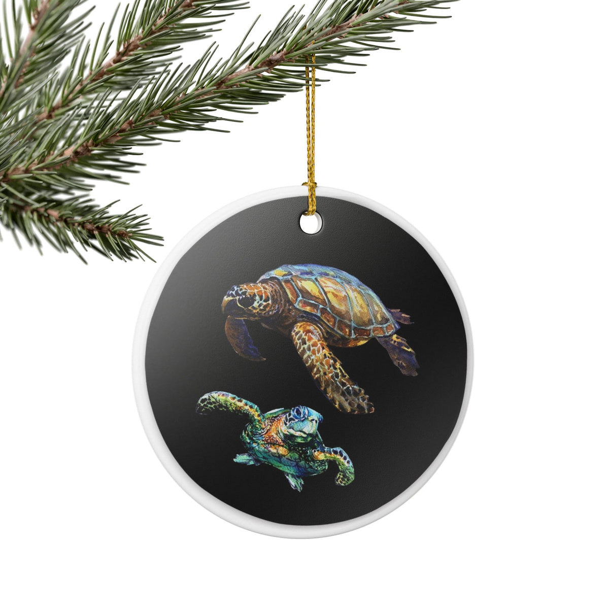 Sea Dance of Shells Ceramic Ornament - Coastal Decoration