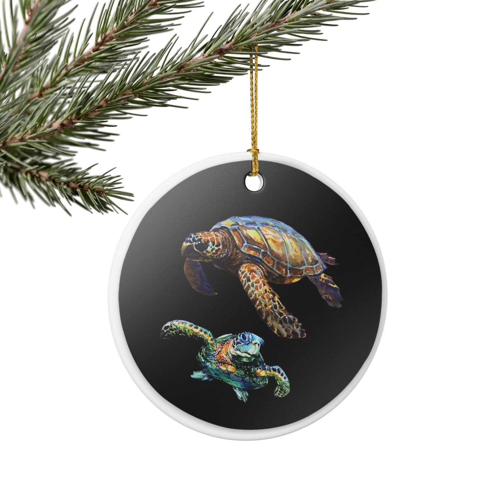 Sea Dance of Shells Ceramic Ornament - Coastal Decoration