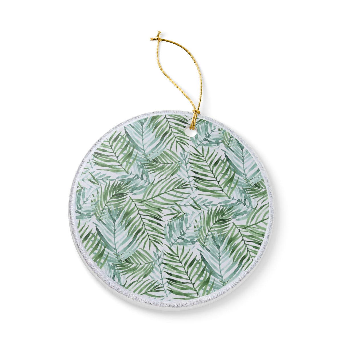 Verdant Whispers Ceramic Ornament - Coastal Decoration