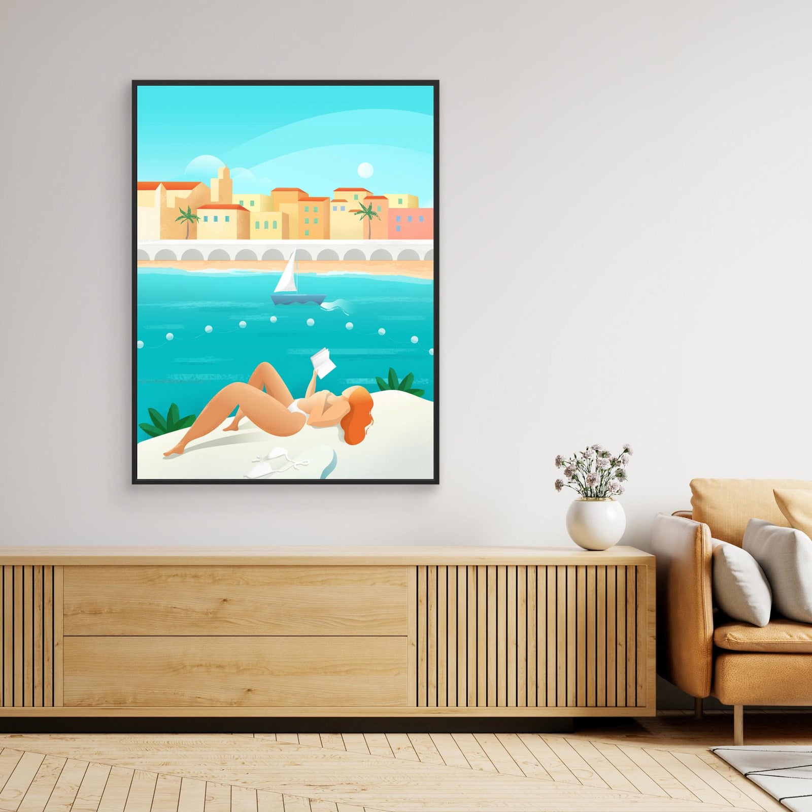 Canvas Print - Cote d'Azur by Petra Lizde
