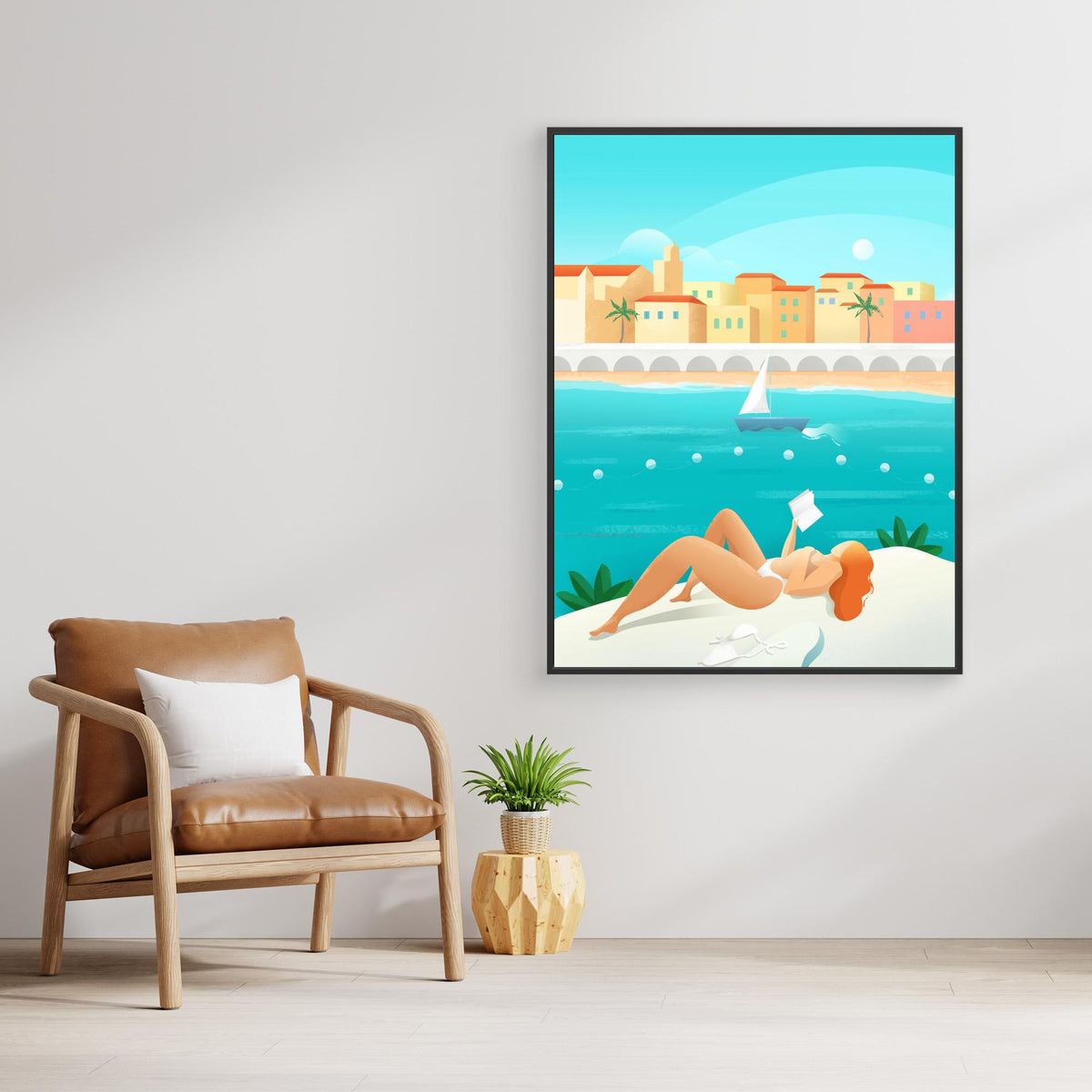 Canvas Print - Cote d&#39;Azur by Petra Lizde