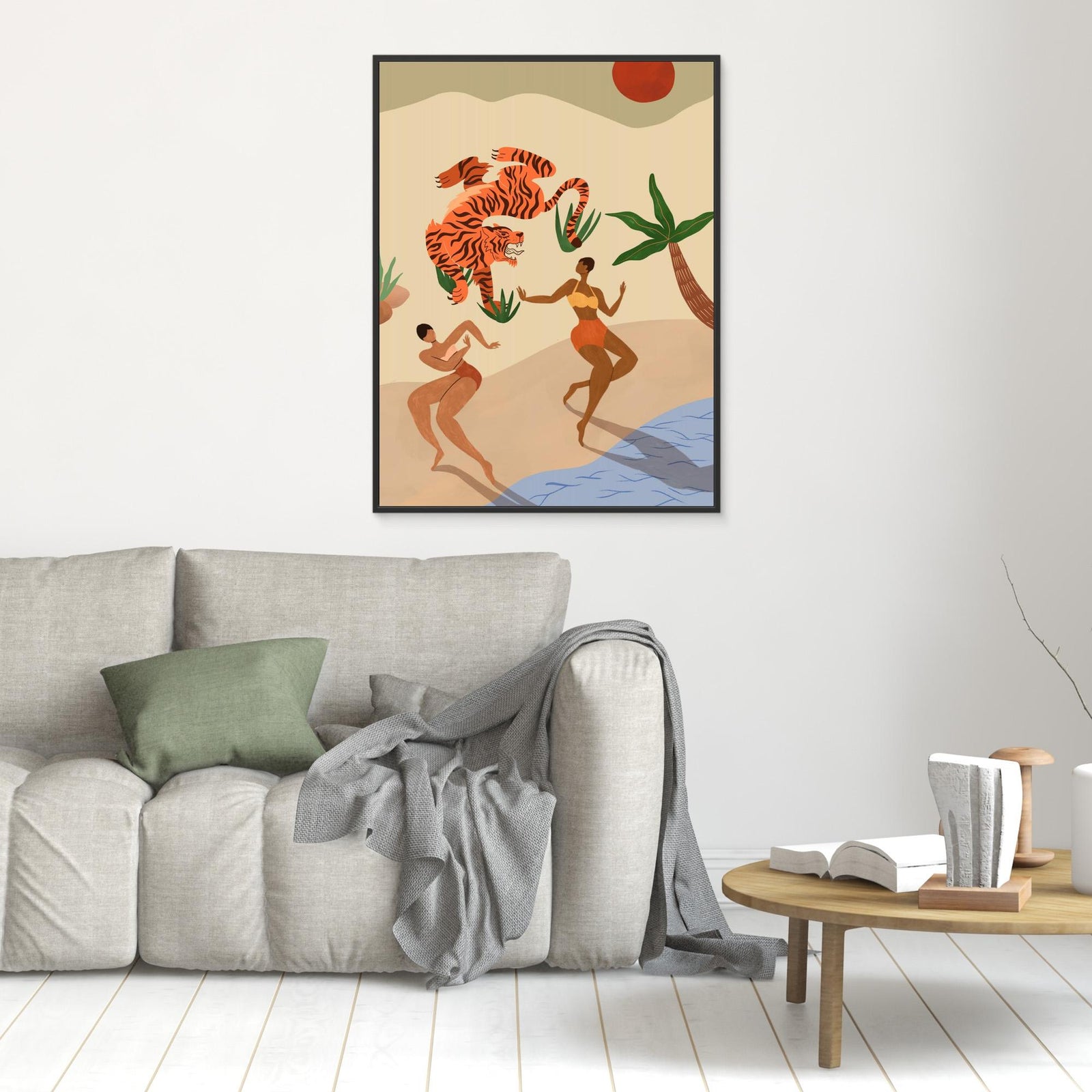 Canvas Print - Dancing Tiger by Arty Guava
