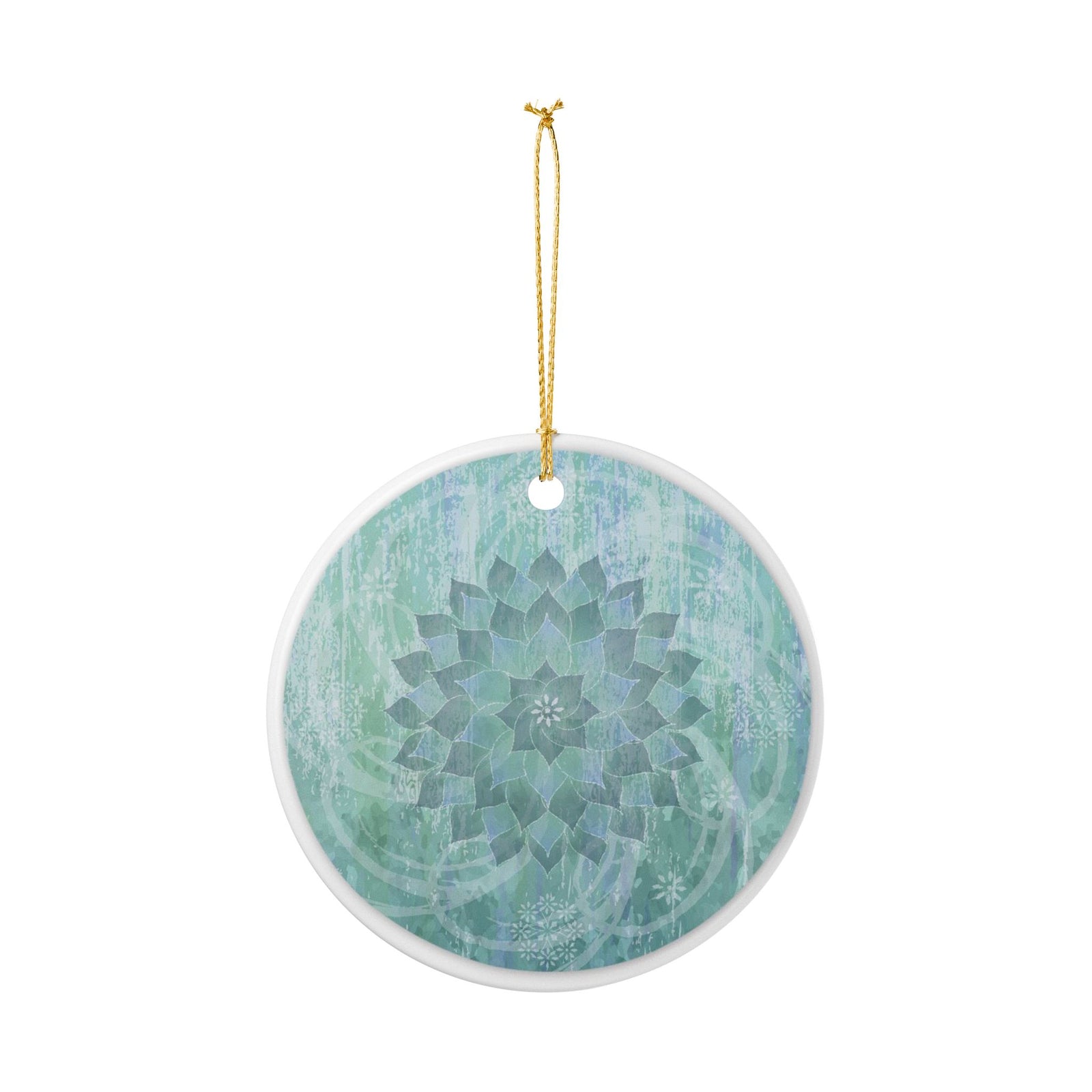 Whispers of Jade Ceramic Ornament - Coastal Decoration