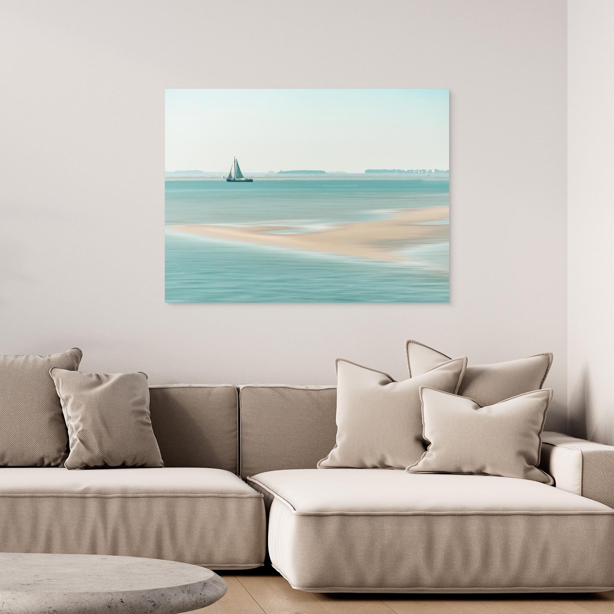 Canvas Print - Passing a Sandbank by Bernardine De Laat