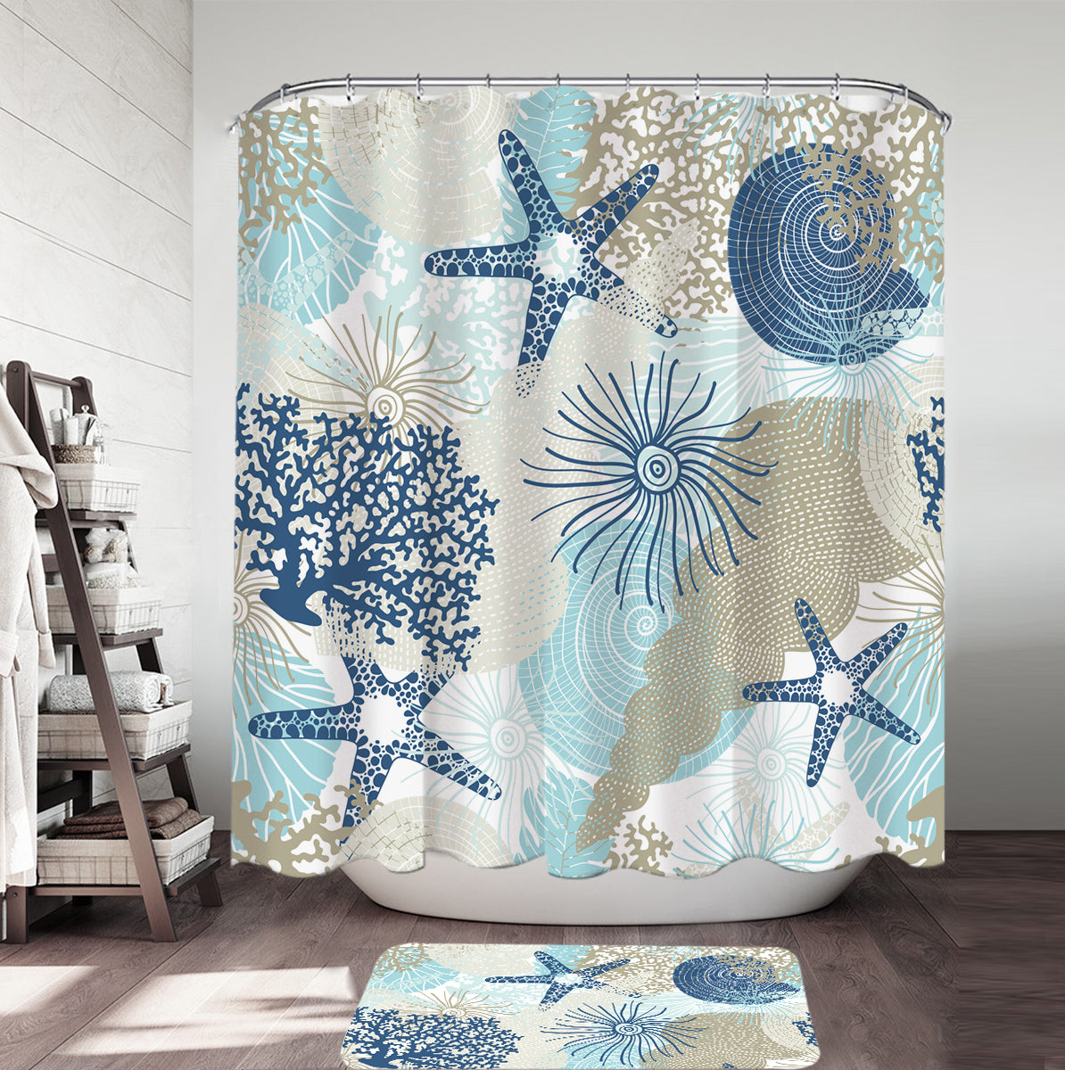 Beach Treasures Shower Curtain