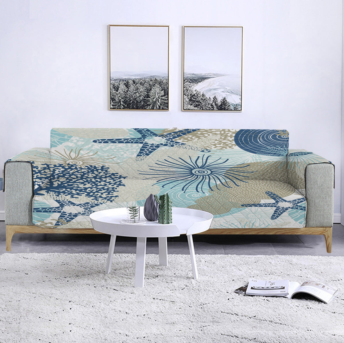 Beach Treasures Sofa Cover