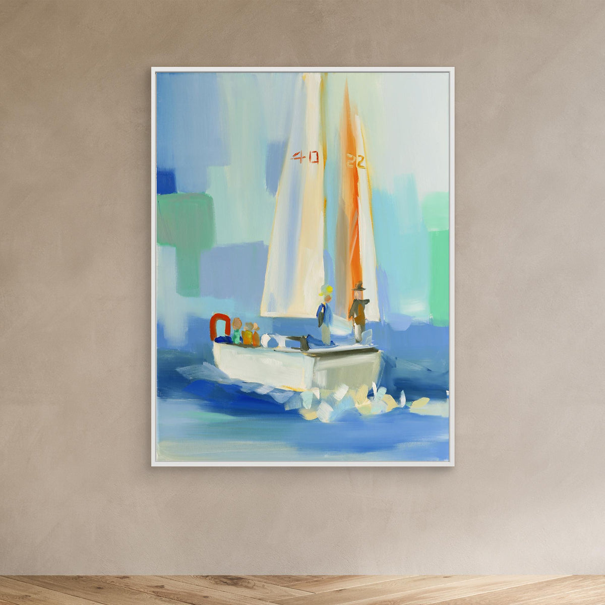 Canvas Print - Sailboat by Jenny Westenhofer