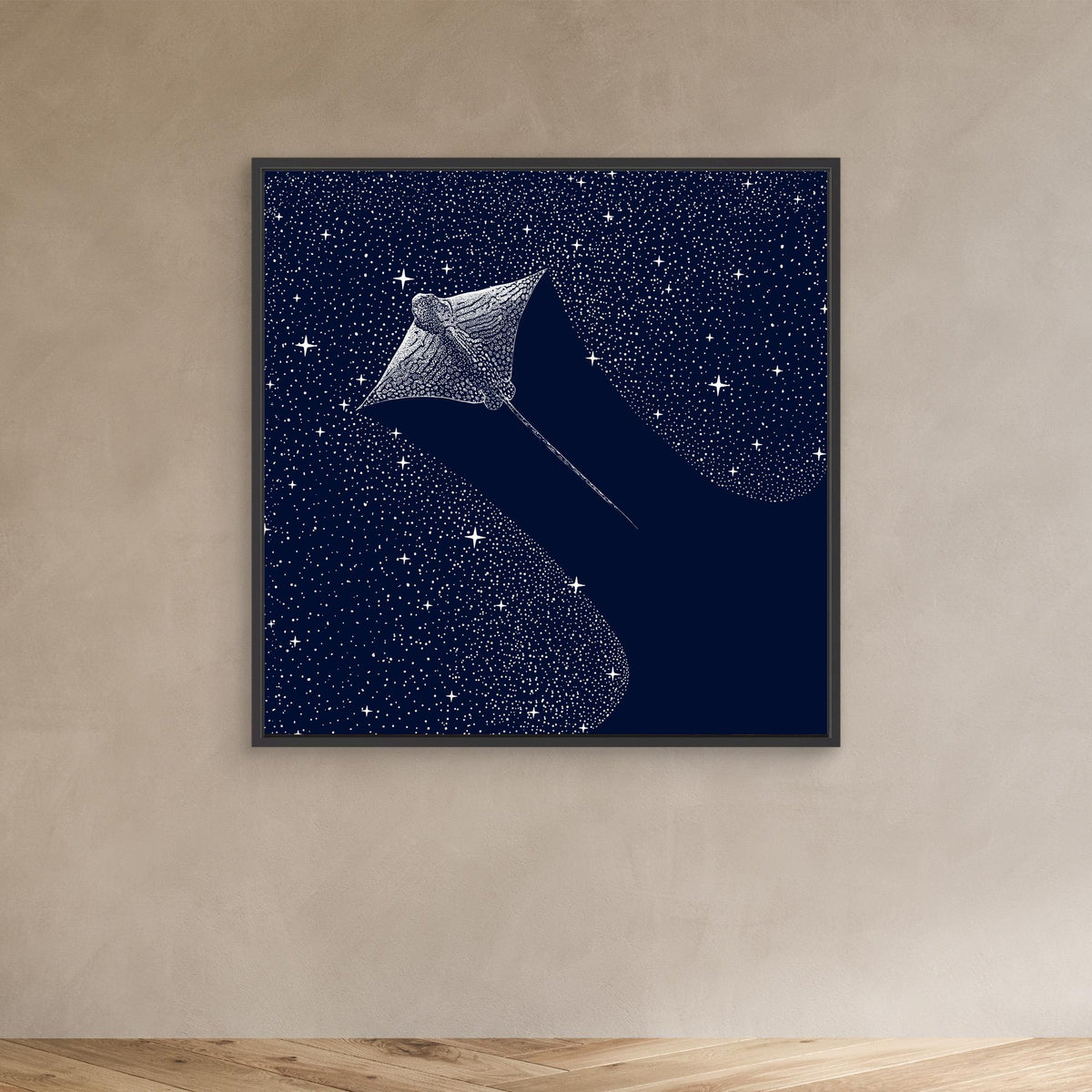 Canvas Print - Starry Ornate Eagle Ray by Alirıza çakir