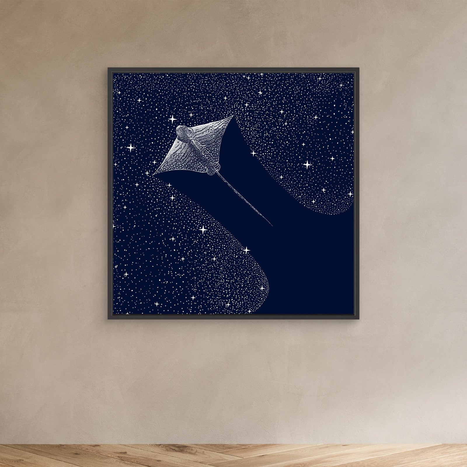 Canvas Print - Starry Ornate Eagle Ray by Alirıza çakir