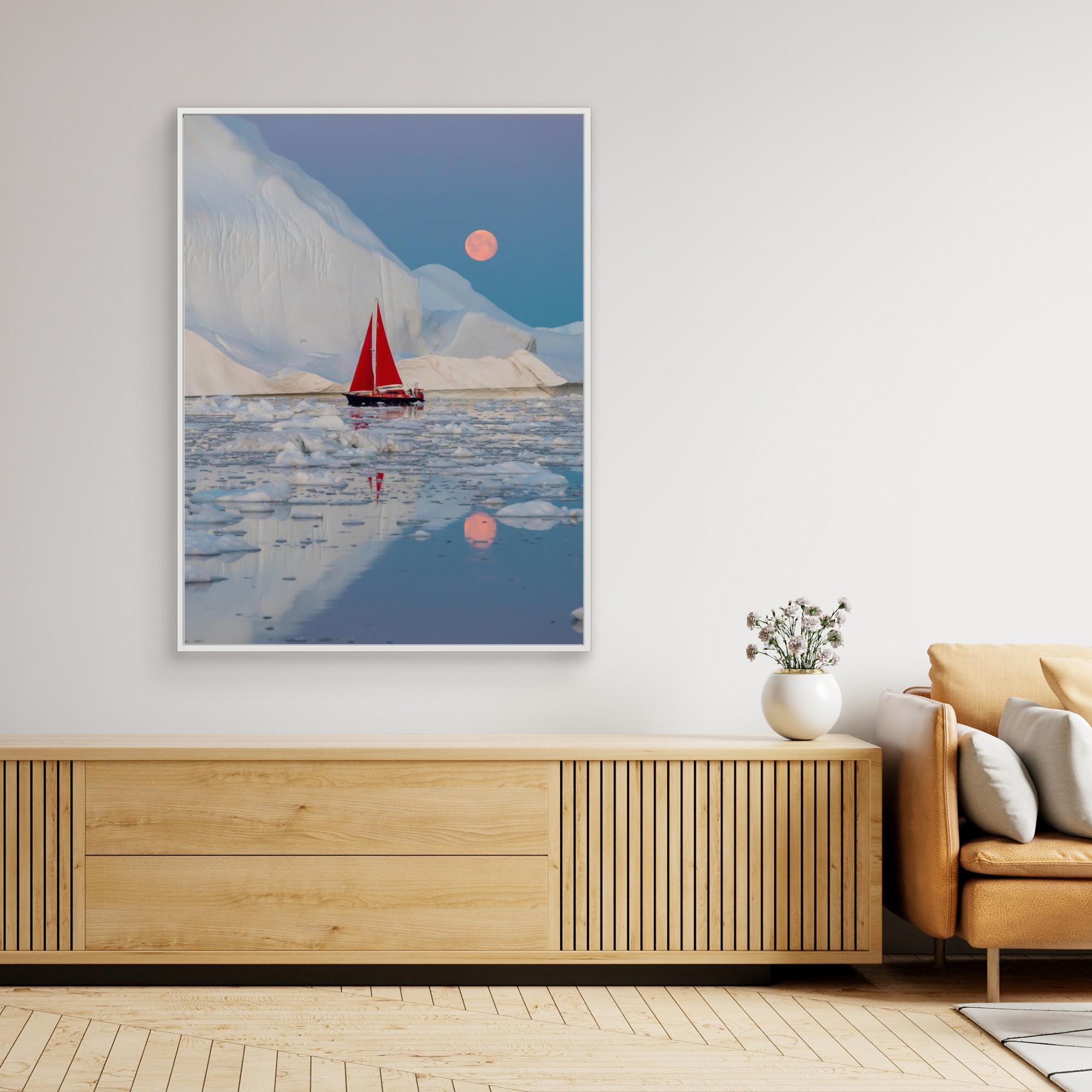 Canvas Print - Greenland Night by Marc Pelissier