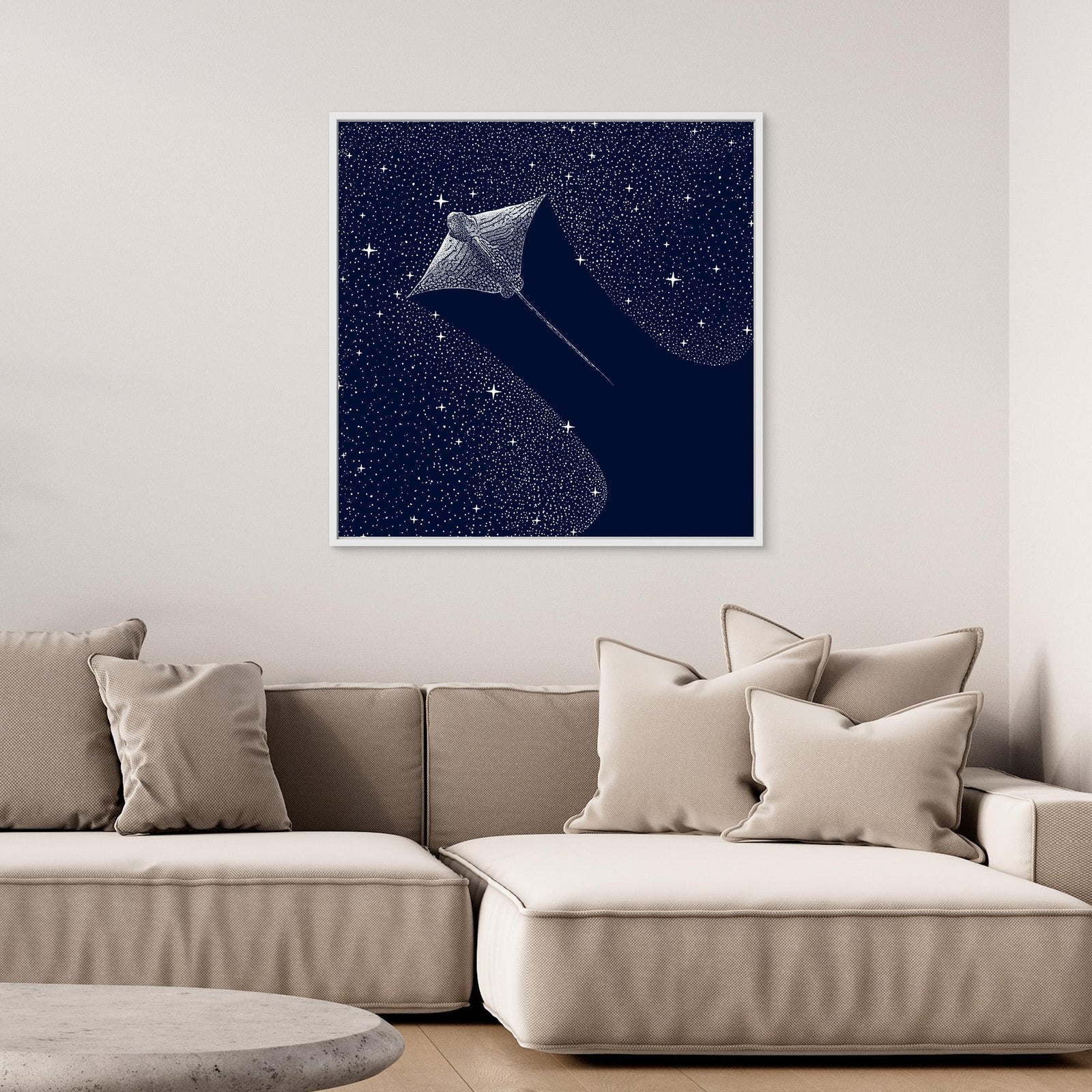 Canvas Print - Starry Ornate Eagle Ray by Alirıza çakir