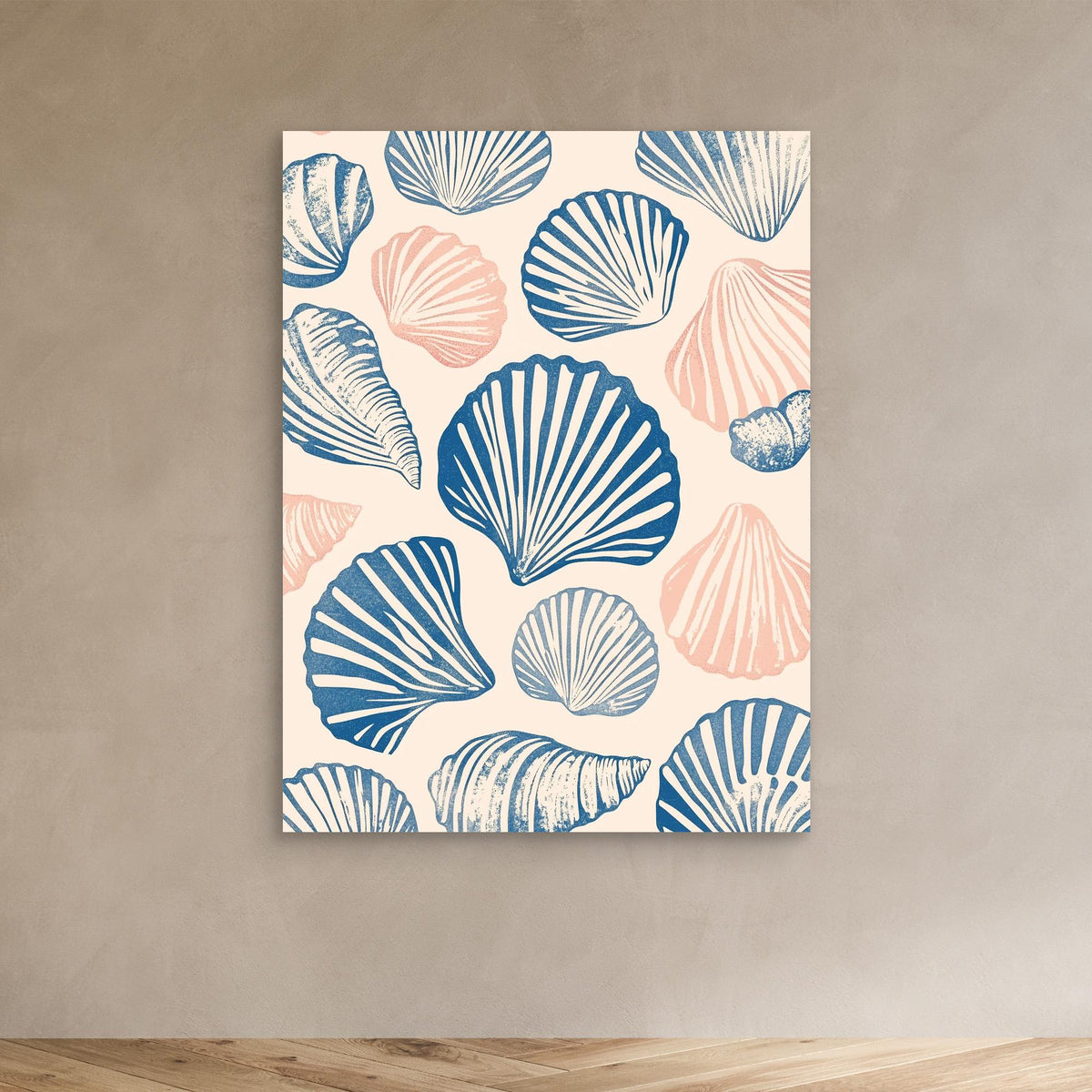 Canvas Print - Seashell Pattern by Melloi Art Prints
