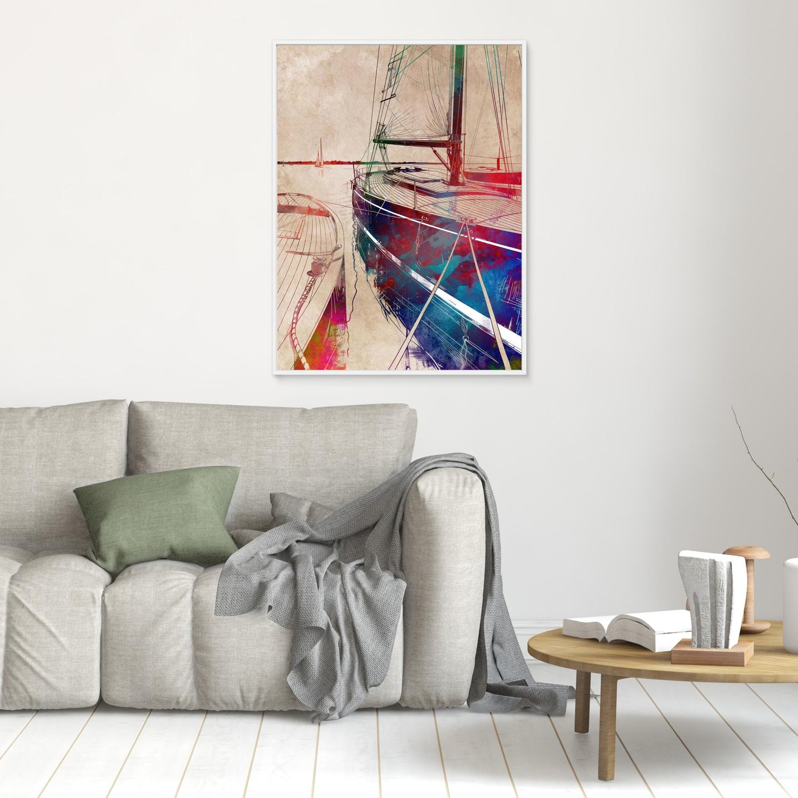 Canvas Print - Sport Yachting Art by Justyna Jaszke