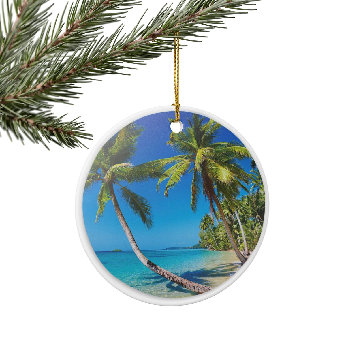 Paradise FoundCeramic Ornament - Coastal Holiday Decoration