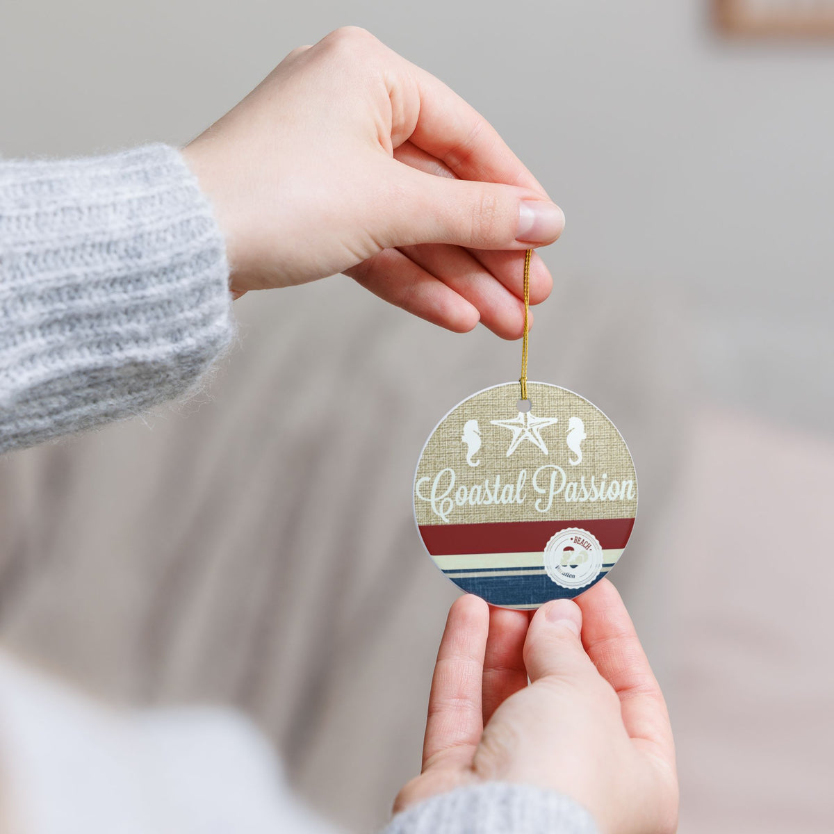 Coastal Passion Ceramic Ornament - Coastal Decoration