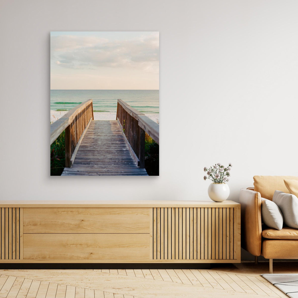 Canvas Print - Pastel Ocean Sunset VIII by Bethany Young