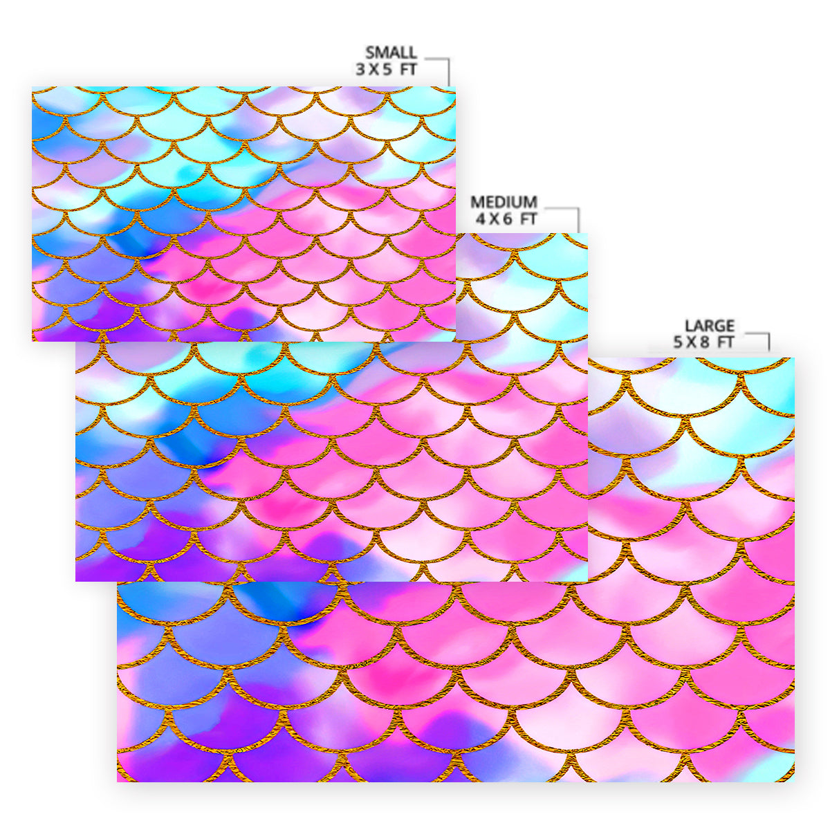 Mermaid Passion Area Rug