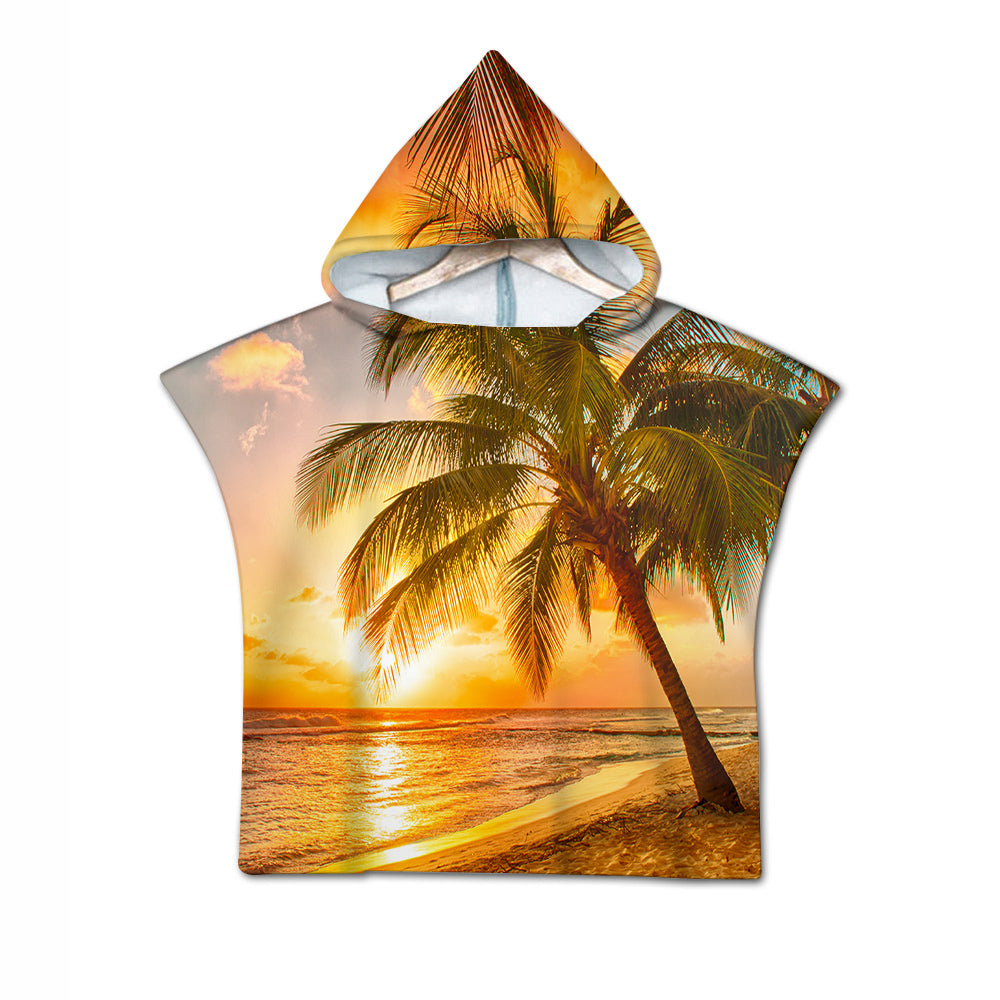 Barbados Quick-Dry Hooded Poncho Towel