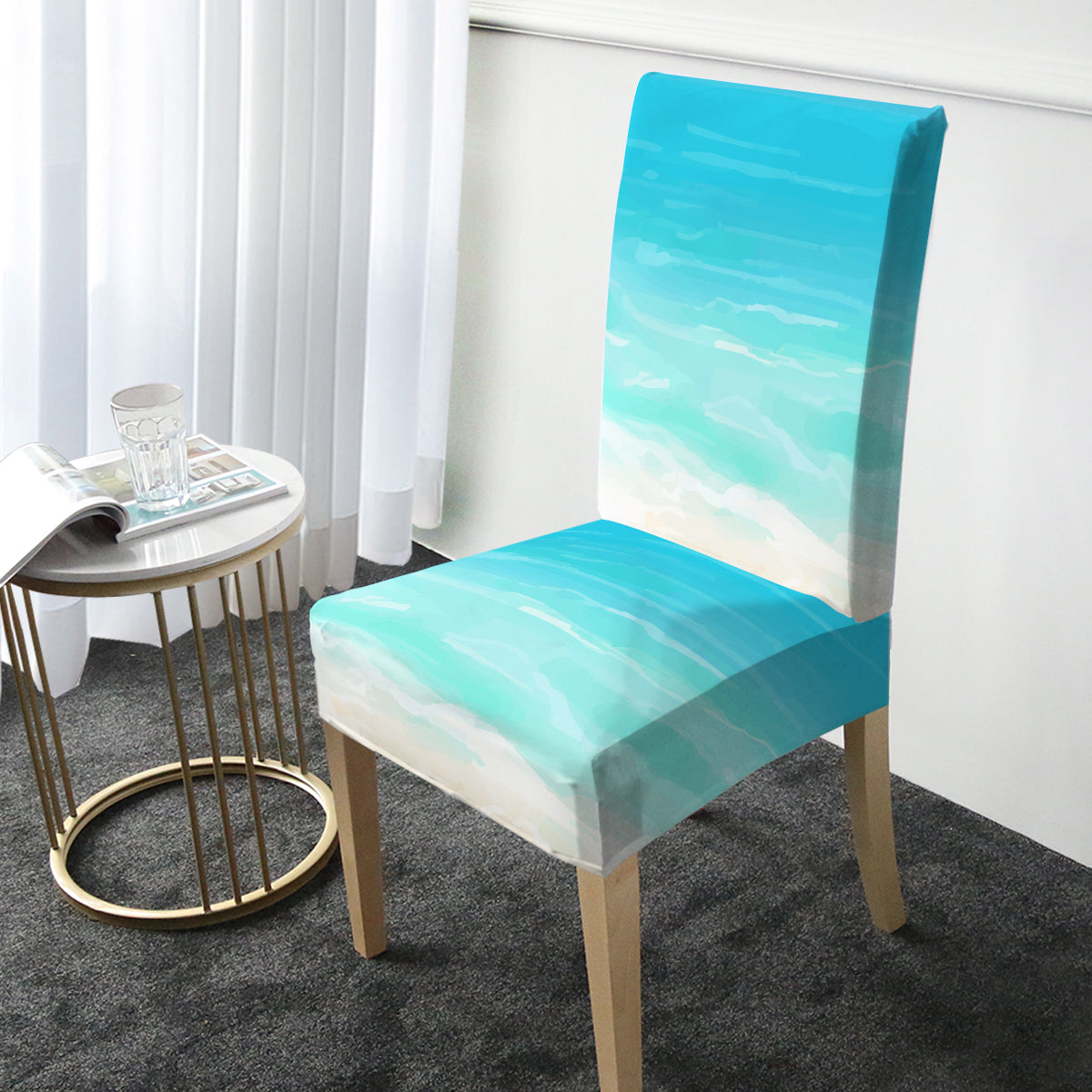 Beach Colors Chair Cover