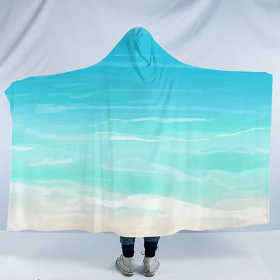 Beach Colors Hooded Blanket