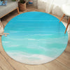 Beach Colors Round Area Rug