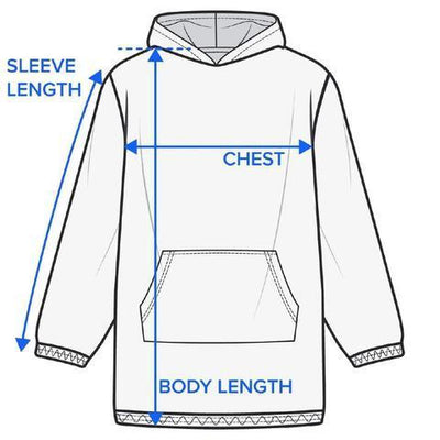 Beach Colors Wearable Blanket Hoodie