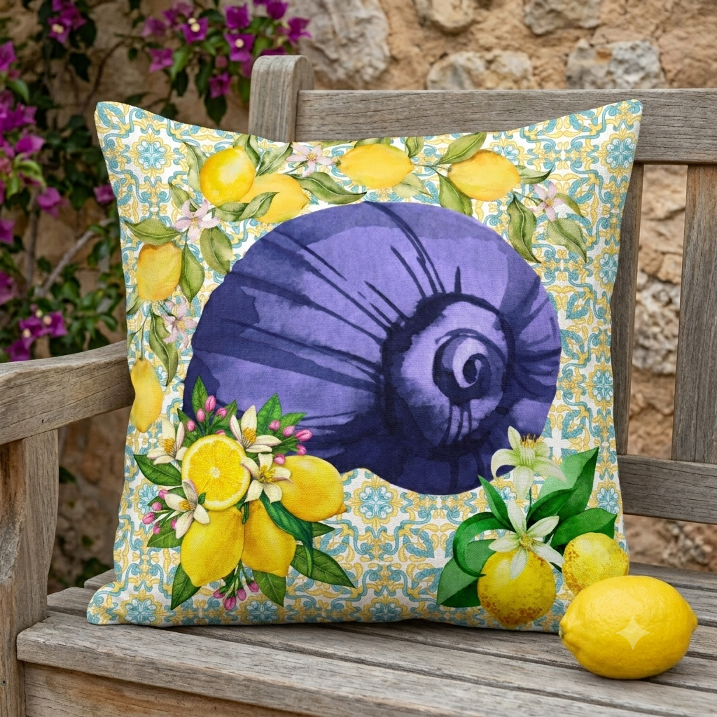 La Dolce Vita Conch Shell Pillow Cover
