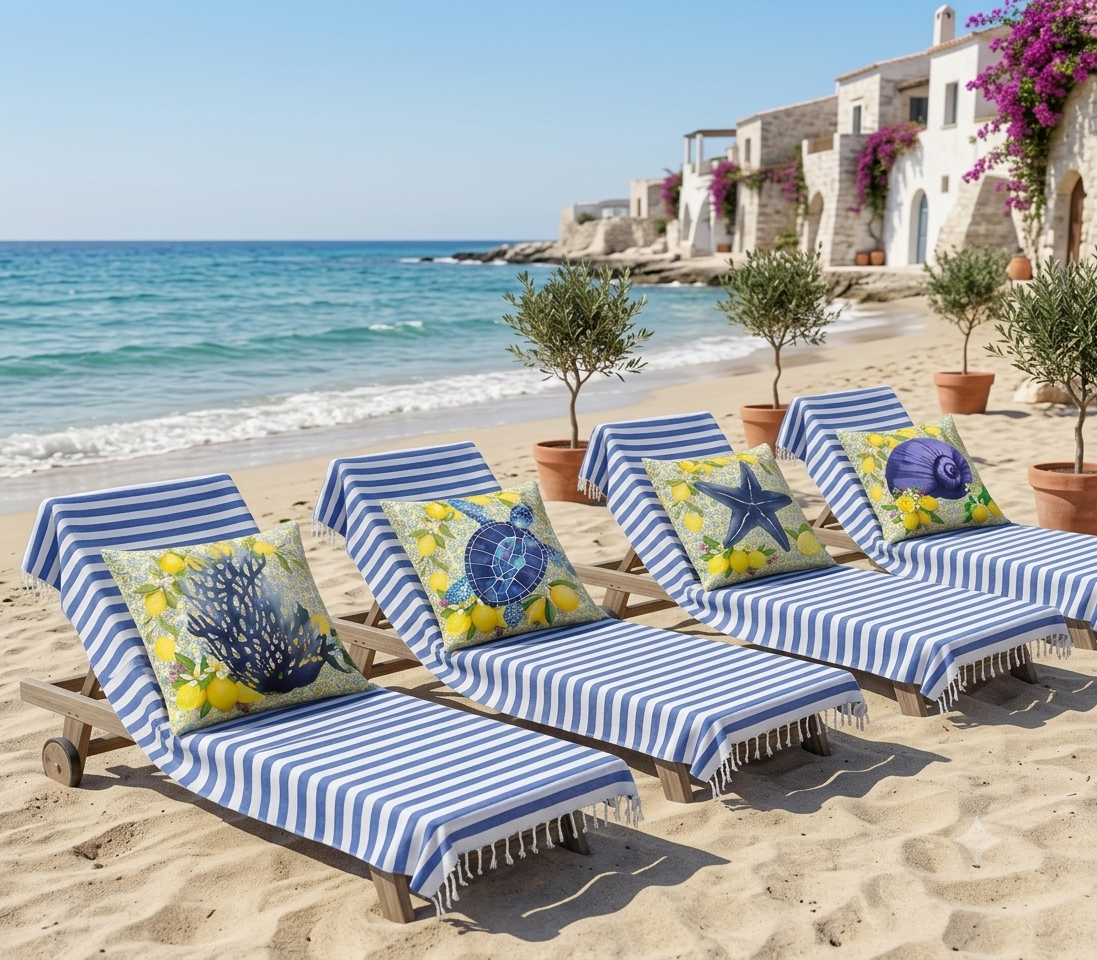 La Dolce VIta Set of 4 Pillow Covers