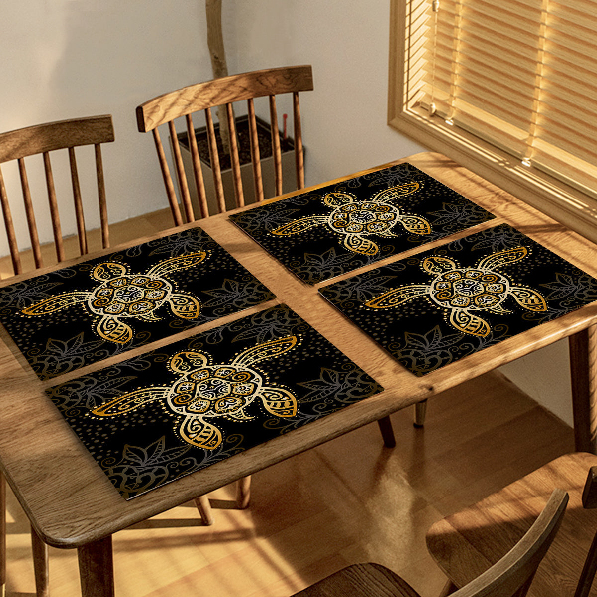 Golden Sea Turtle Placemat