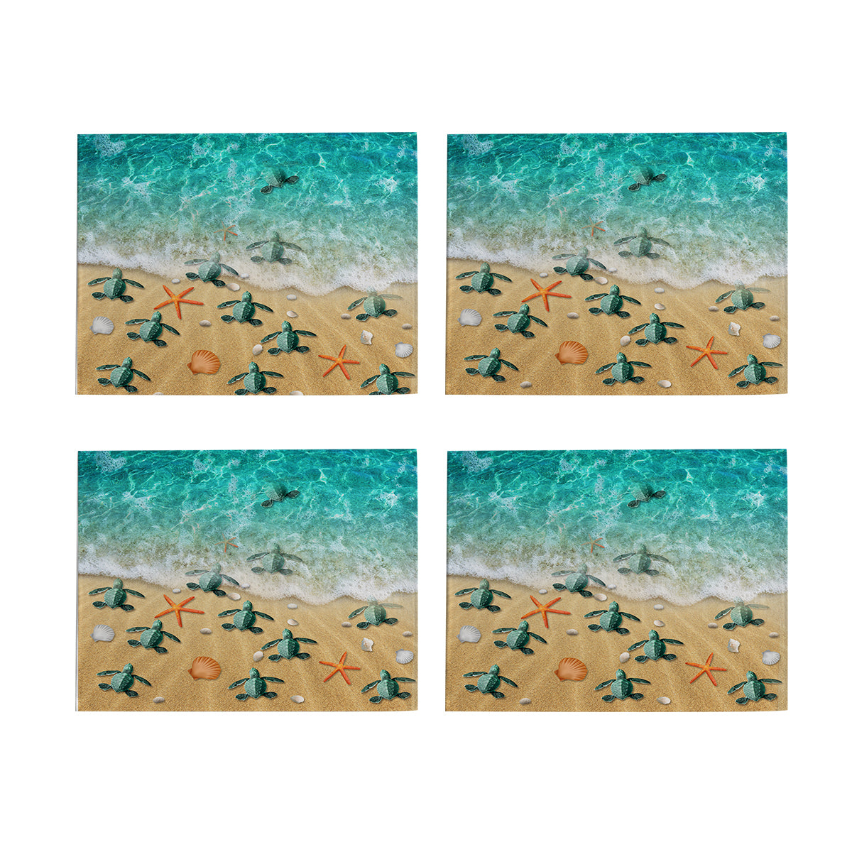 Happy Little Sea Turtles Table Placemat