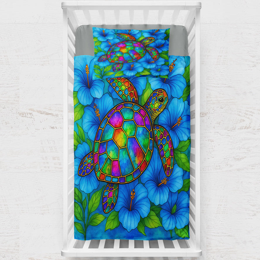 Hibiscus Sea Turtle Crib Bedding